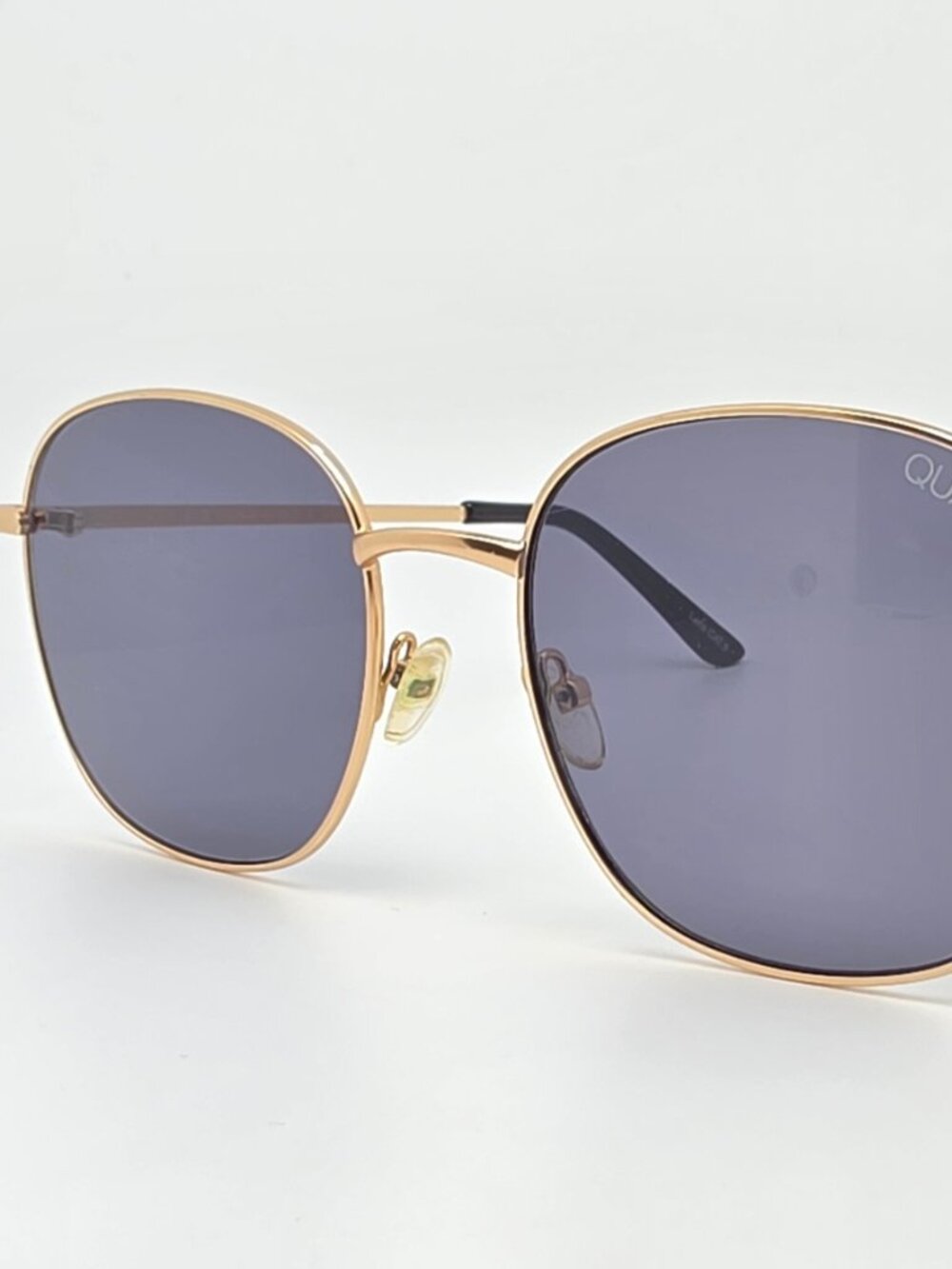 Quay Australia Jezabell Gold Frame Smoke Grey Lens Oversized Sunglasses 56mm